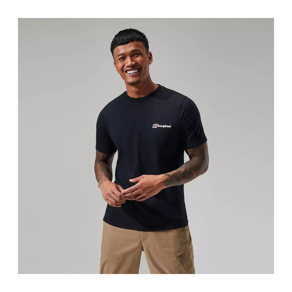 (S) Berghaus Mens Organic Cotton Mens T Shirt Casual Short Sleeve Graphic Tee Top