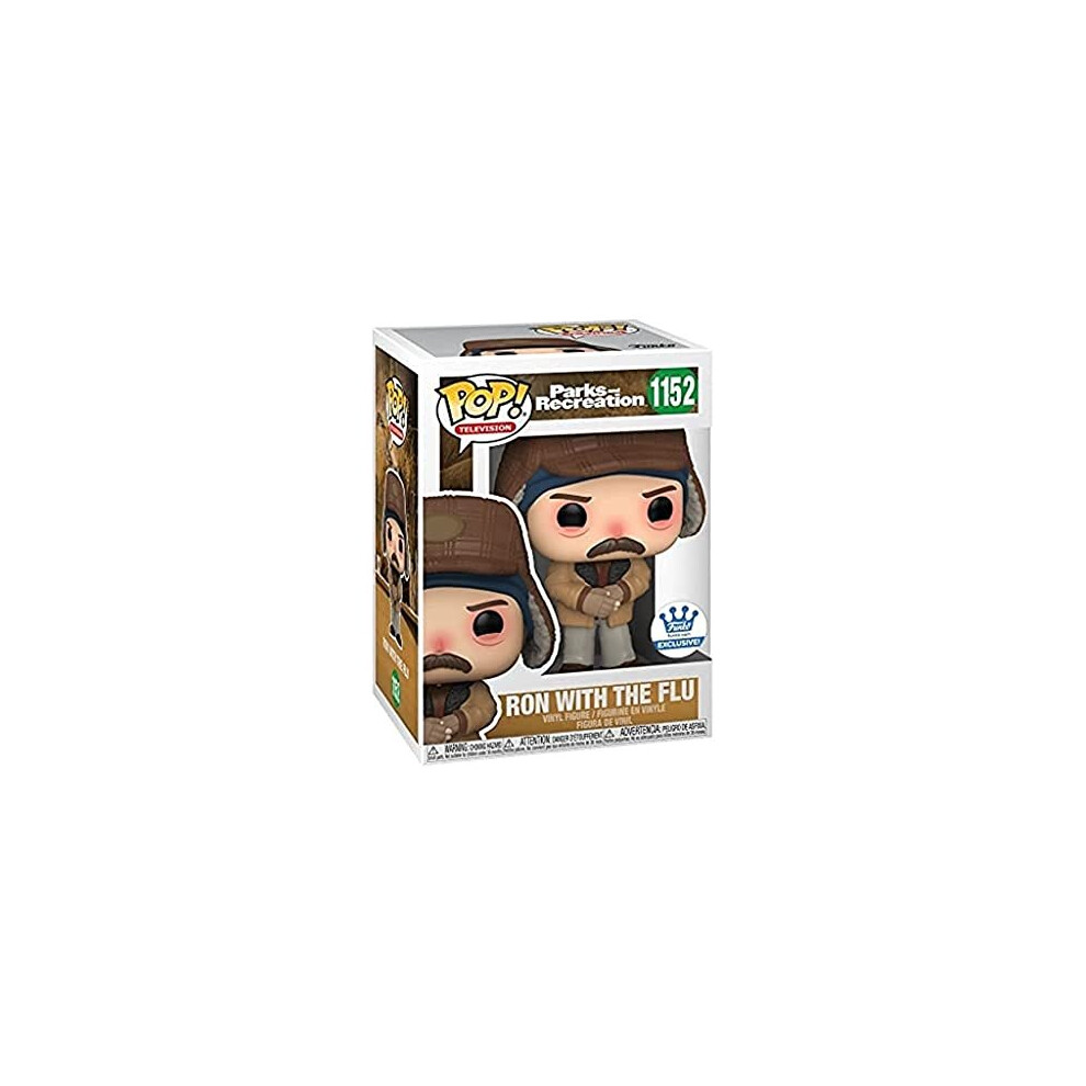 POP Funko Ron Swanson vs The Flu Parks and Recreation Exclusive