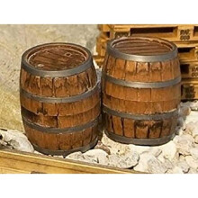 Pola 333211-2 Wooden Barrels, Model Railway Accessories
