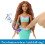 Disney Mattel Disney Μικρή Γοργόνα Τραγουδώ & Ονειρεύομαι Κούκλα Άriel με Υπογραφή Ουρά 3