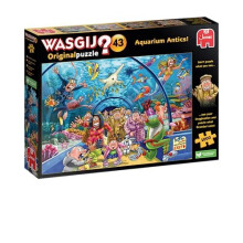 Jumbo, Wasgij Original 43 Aquarium Antics, Jigsaw Puzzle for Adults, 1000-Piece