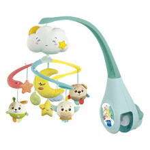 Clementoni 17710 Sweet Cloud Cot Toy & Sound Machine - 2-in-1 Crib Mobile & Activity Center Multicolour