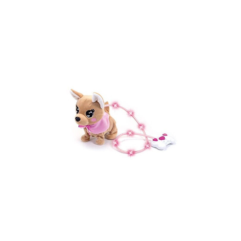 Simba 105893542 Chi Love Loomy with Luminous Cable Control/Can Running, Barking and Wag the Tail / 20 cm/For Children from 3 Years