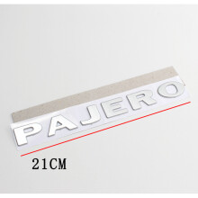 FOR Mitsubishi Pajero Badge Chrome Rear Tailgate Boot Silver Trunk