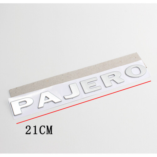 FOR Mitsubishi Pajero Badge Chrome Rear Tailgate Boot Silver Trunk