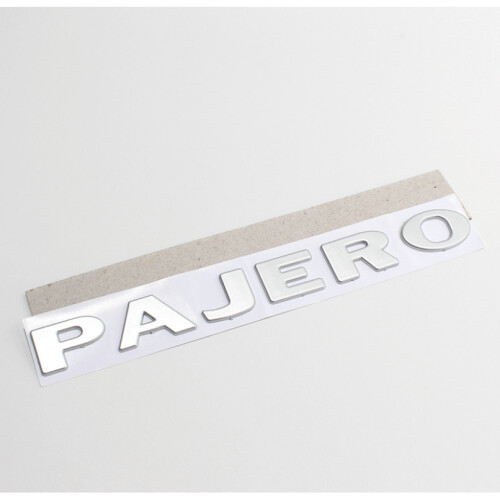 FOR Mitsubishi Pajero Badge Chrome Rear Tailgate Boot Silver Trunk 1