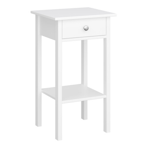 Tromso 1 Drawer Nightstand Pure White