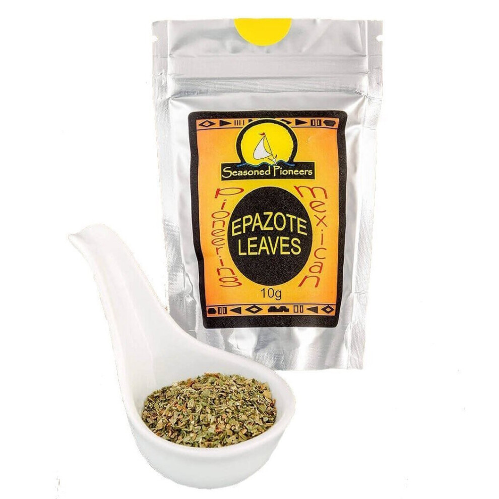 Seasoned Pioneers Epazote Leaves Mexican Herb Seasoning 10G Resealable Packet