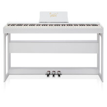 Glarry GDP-104 88 Keys Full Weighted Keyboards Digital Piano with Furniture Stand