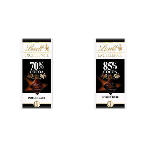 Lindt 2 Lindt Dark 70% + 2 Lindt Dark 85%