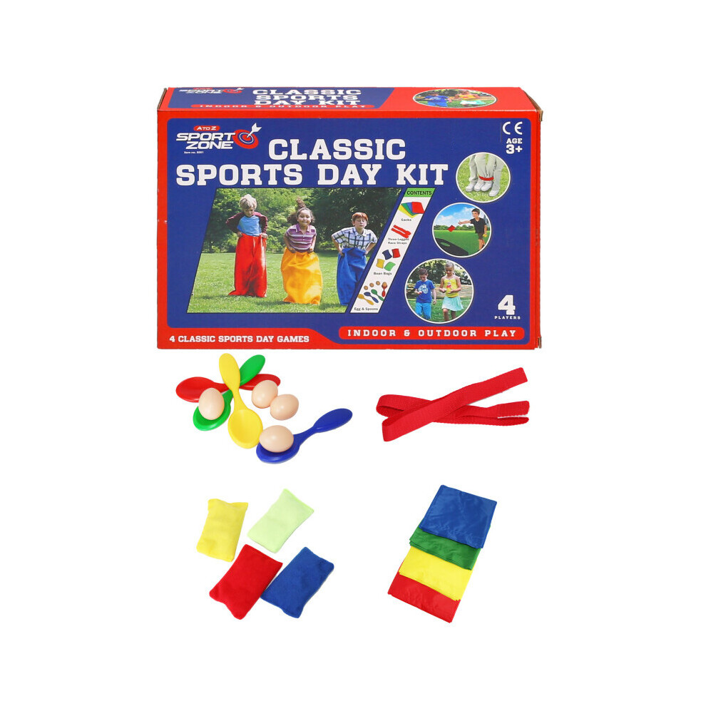 Sports Day Kit 18Pc Outdoor Games Set Family Games Adults Kids Plastic