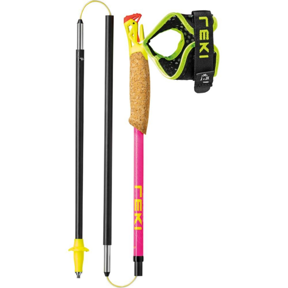 (120 cm) Leki Ultratrail FX.One Superlite Trekking Poles, NeonPink/NeonYellow