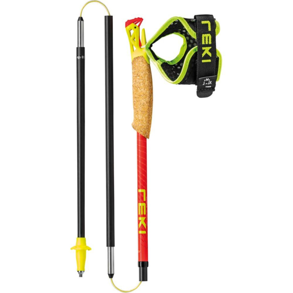 (115 cm) Leki Ultratrail FX.One Superlite Trekking Poles, BrightRed/NeonYellow