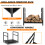 Costway Decorative Firewood Storage Rack w/Screw Thread Handle Log Holder Rack 5