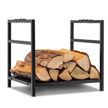 Decorative Firewood Storage Rack w/Screw Thread Handle Log Holder Rack