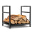 Costway Decorative Firewood Storage Rack w/Screw Thread Handle Log Holder Rack 1