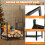Costway Decorative Firewood Storage Rack w/Screw Thread Handle Log Holder Rack 6
