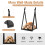 Costway Decorative Firewood Log Rack w/ Stable Triangular Structure Heavy Duty 5