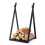 Costway Decorative Firewood Log Rack w/ Stable Triangular Structure Heavy Duty 1