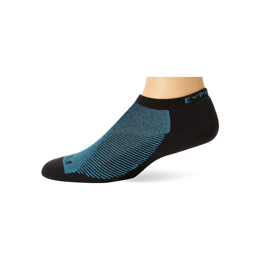 (M) Thorlos Experia Fierce Unisex Micro Mini Running Socks, Blue Aster/Black-image-OPC-PC65J6K-NEW
