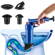 Irich Drain Clog Remover Tool, High Pressure Drain Blaster Gun Powerful Toilet Plunger for Sink, Toilets, Bathroom, Shower, Kitchen, Clogged Pipe