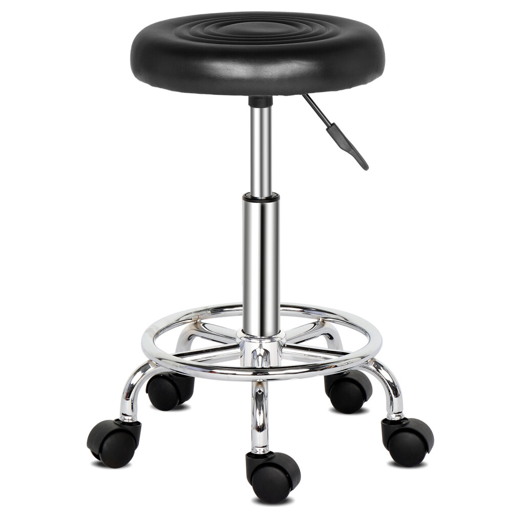 PU Leather Salon Stool Swivel Chair for Barber Beauty Task Drafting UK