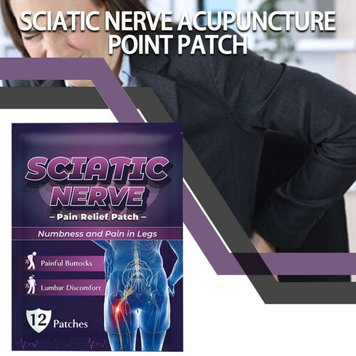12Pcs Sciatica Nerve Pain Relief Patch Heating Patch Body Balm Meridians Plaste. 1