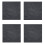Square Stomp Stone Grey Slate Stepping Stone Recycled Rubber 30cm x4 1
