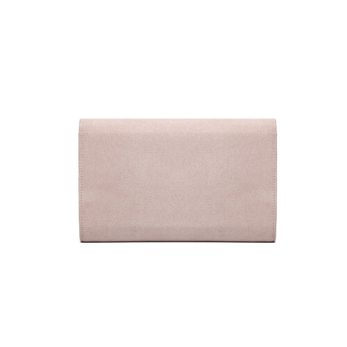 Miss Lulu (Pink) Miss Lulu Chevron Envelope Clutch Bag  With Strap 2