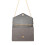 Miss Lulu (Grey) Miss Lulu Chevron Envelope Clutch Bag  With Strap 4