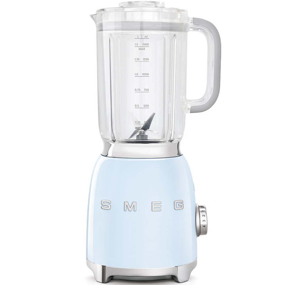 New Smeg 50Style Glass Blender Pastel Blf01pbeu Blue