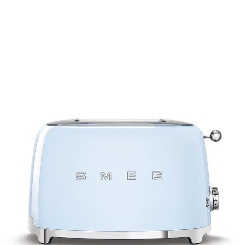 Smeg Grille-pain bleu 950W - SMEG - 2 tranches - 6 niveaux de dorage