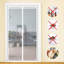 Magnetic Garage Door Screen 2.7x6.7FT, Easy Install, Bug & Dust Proof