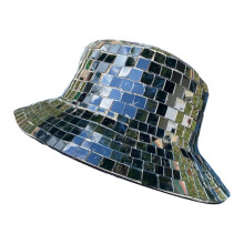 Disco Ball Hat Visor Glitter Mirror Disco Ball Cap