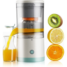 Portable USB-C Citrus Juicer - Electric Lemon & Orange Squeezer, One-Button Operation, Quiet & Easy Clean