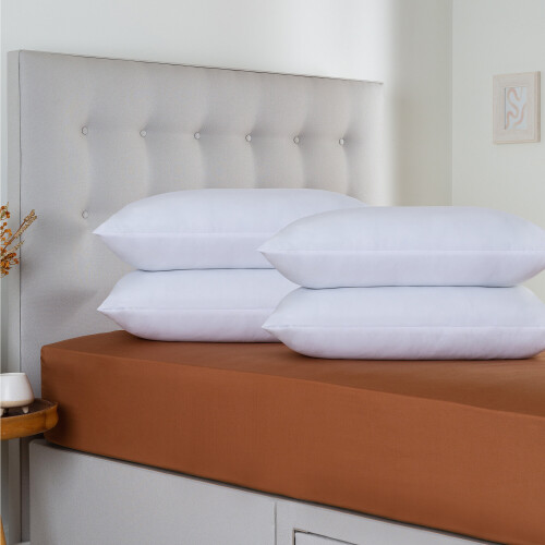 Slumberdown (4 Pack) Slumberdown Climate Control Super Support Pillow UK Made 1