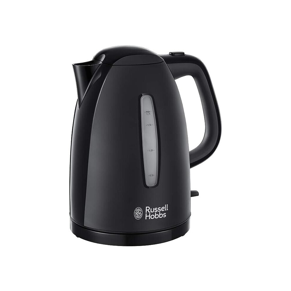 russell-hobbs-18790-futura-4-slice-toaster--1500-w--stainless-steel-silver--four-slice---textures-plastic-kettle-21271--1-7-l--3000-w---black