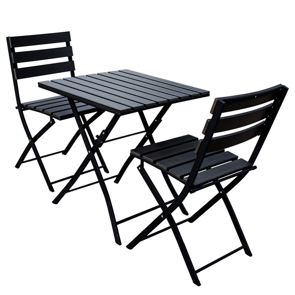 Solback Black Bistro Set