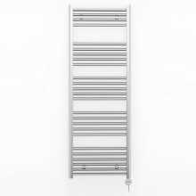 (500 x 1400mm (BTU: 1541), With MOA Thermostatic Element) 500mm Wide Chrome Electric Towel Rail With Thermostatic Element
