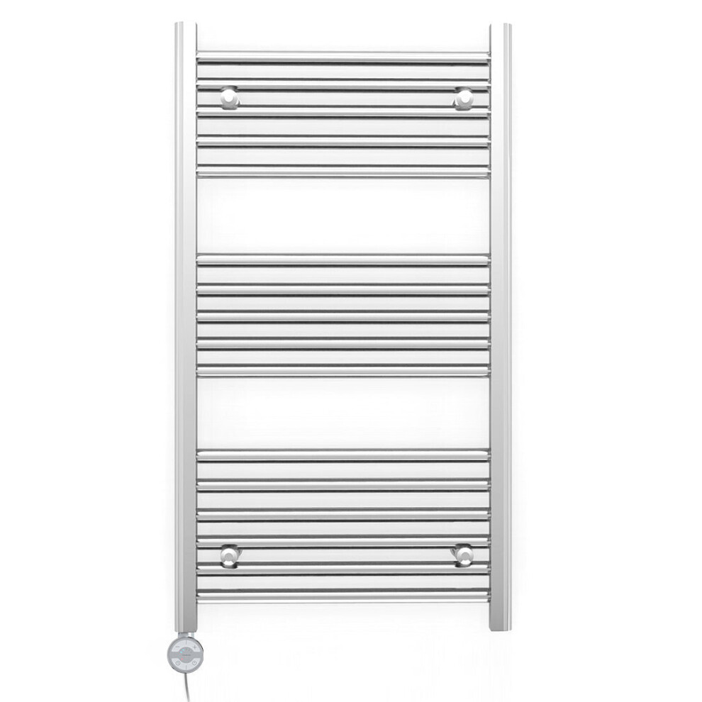 (500 X 900Mm (Btu: 988), With Moa Thermostatic Element) 500Mm Wide Chrome Electric Towel Rail With Thermostatic Element 5056616502532