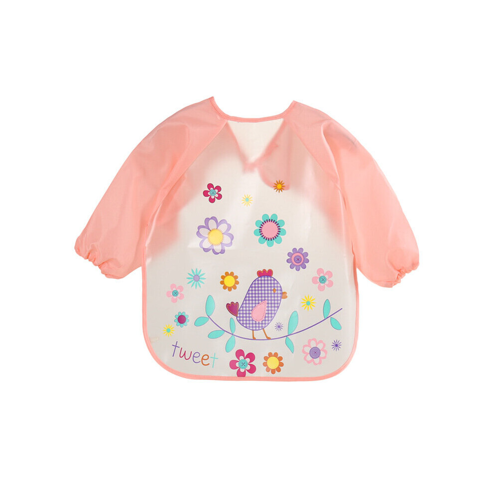 Waterproof Baby Weaning Bibs Coverall Bibs For Baby Pink Rayches