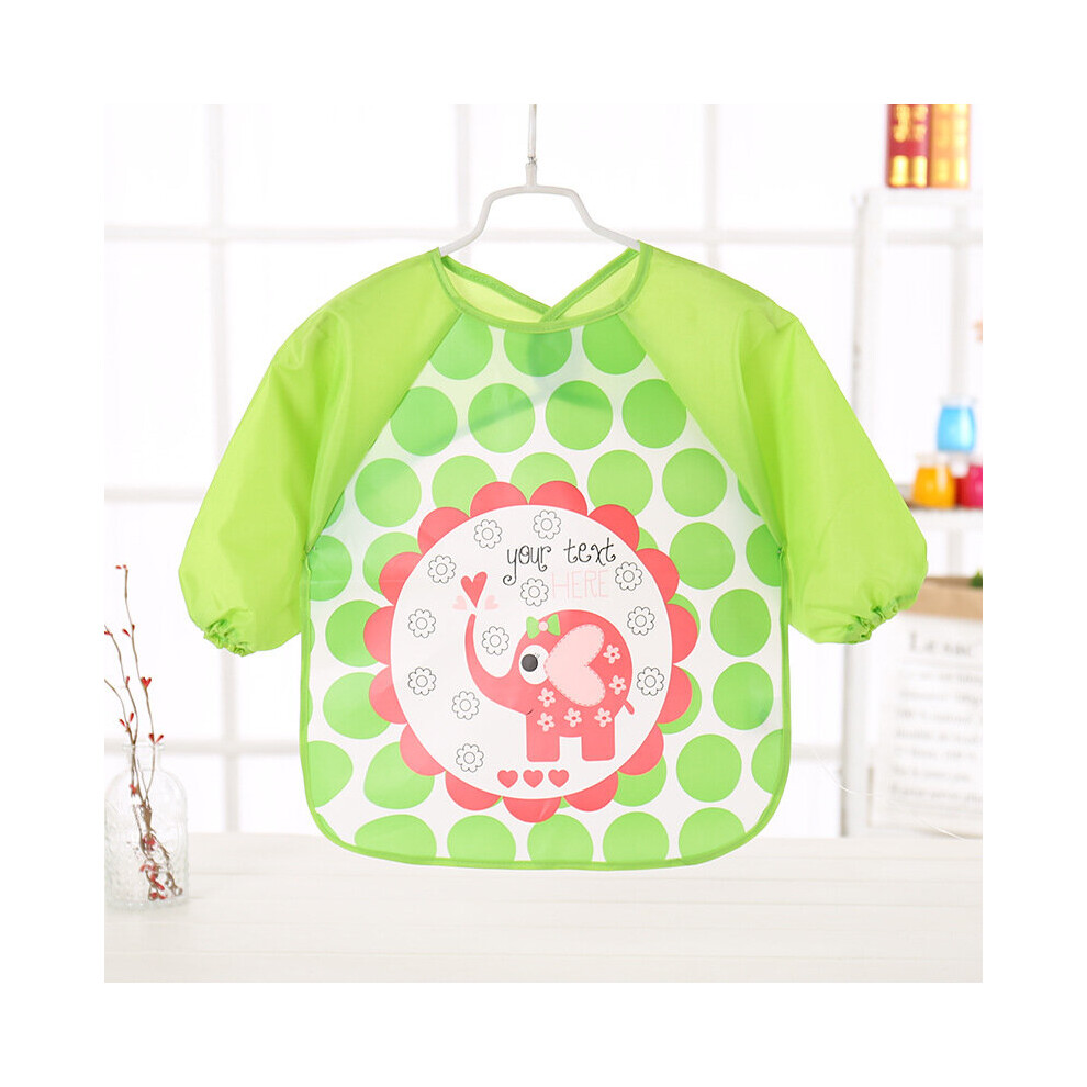 Waterproof Baby Weaning Bibs Coverall Bibs For Baby Green Rayches