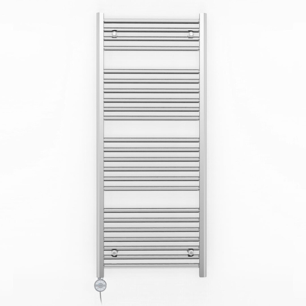(550 X 1200Mm (Btu: 1448), With Moa Thermostatic Element) 550Mm Wide Chrome Electric Towel Rail With Thermostatic Element 5056616502839