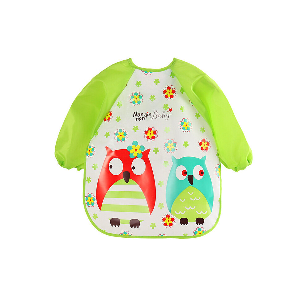 Waterproof Baby Weaning Bibs Coverall Bibs For Baby Green Rayches