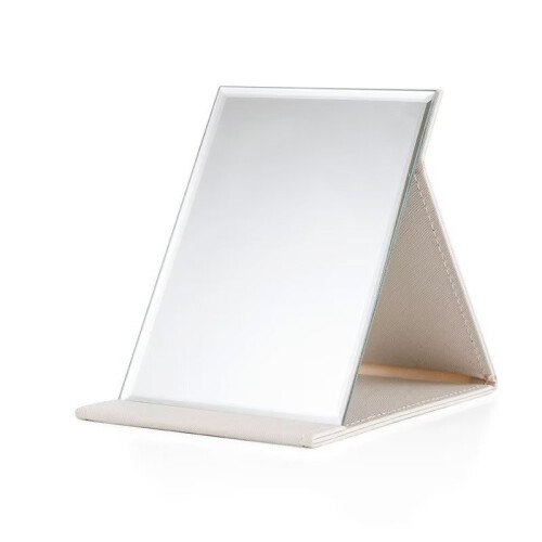 Large Portable Folding Mirror, Travel Mirror Folding with PU Leather