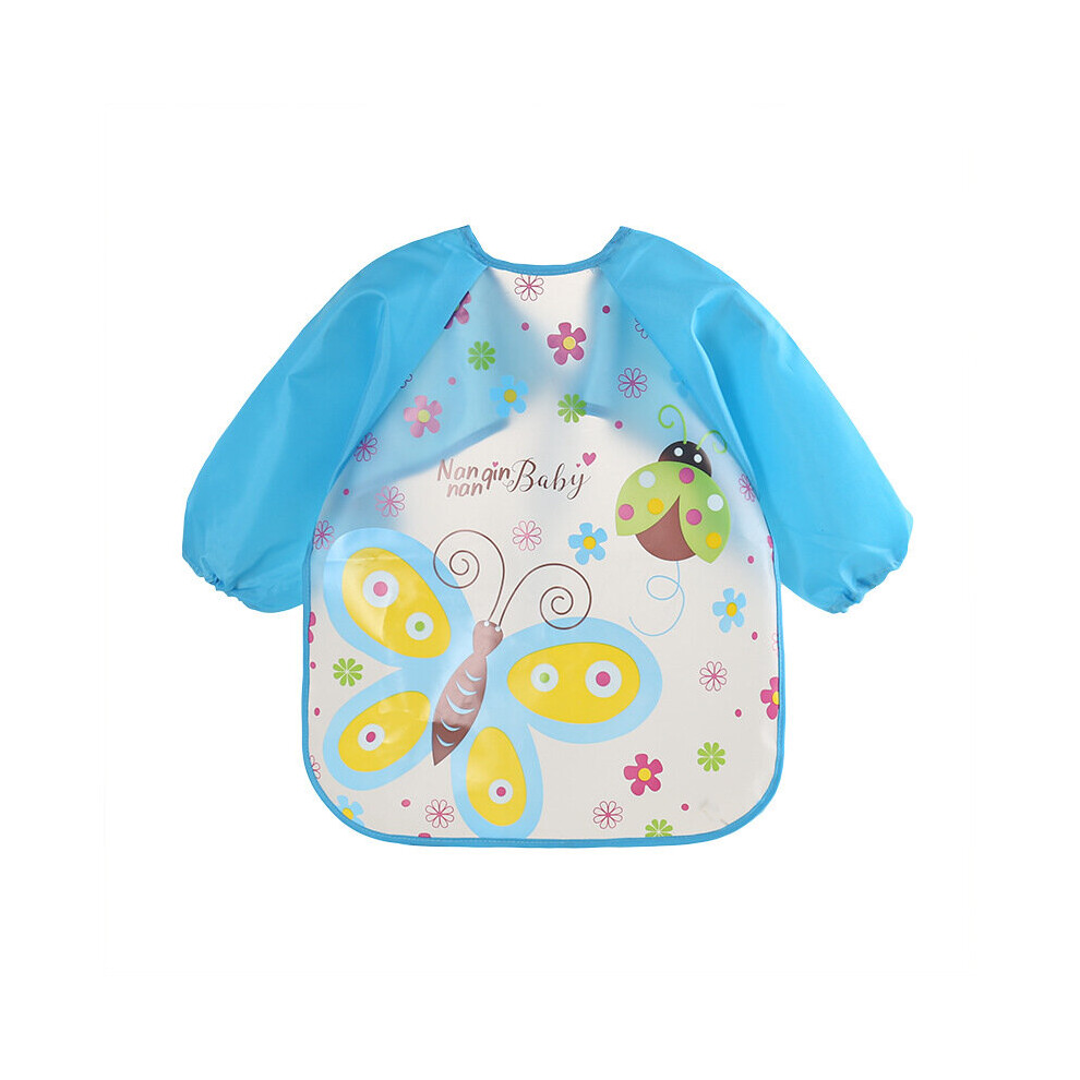 Waterproof Baby Weaning Bibs Coverall Bibs For Baby Blue Rayches