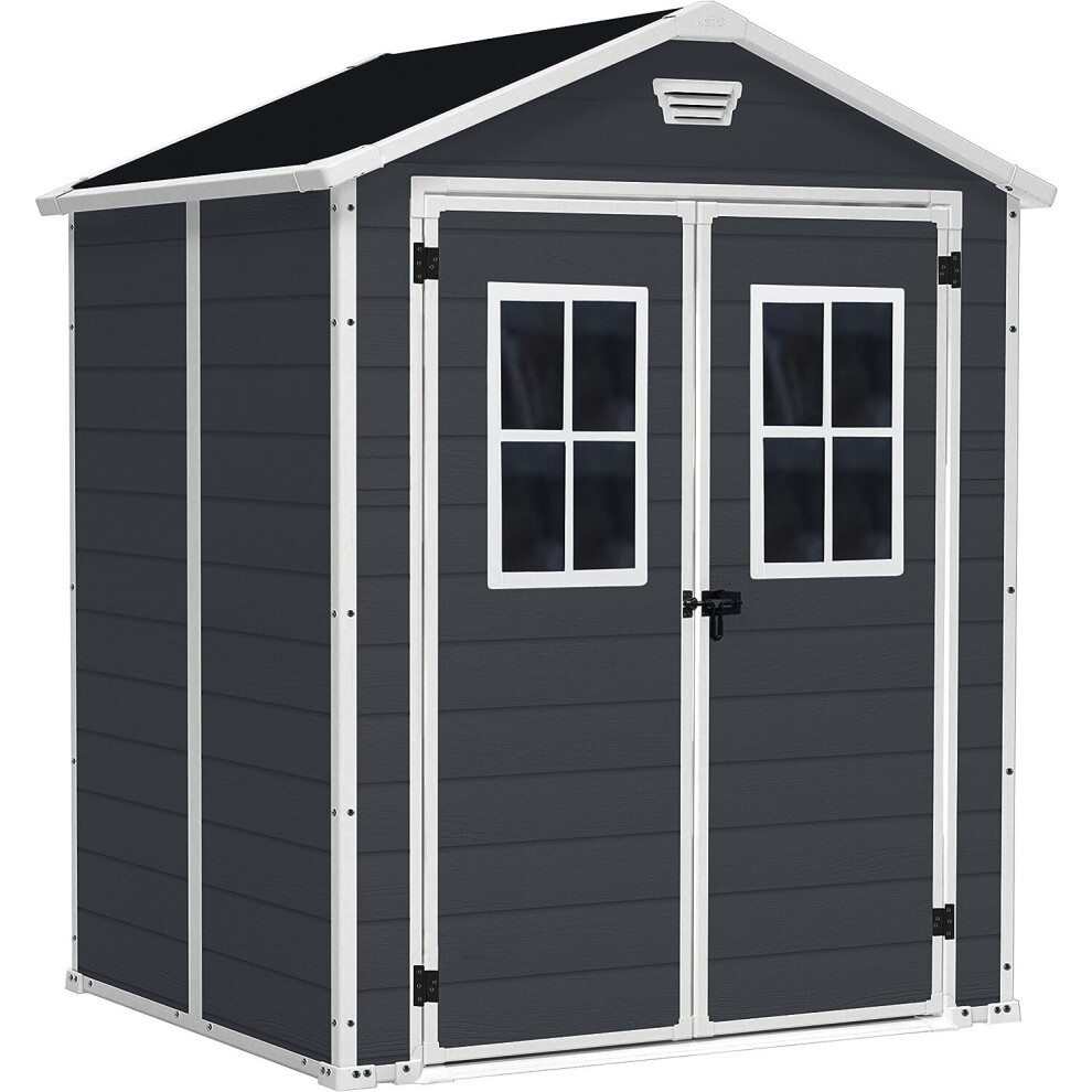 MANOR Garden Shed 6X5 DD Weatherproof Keter