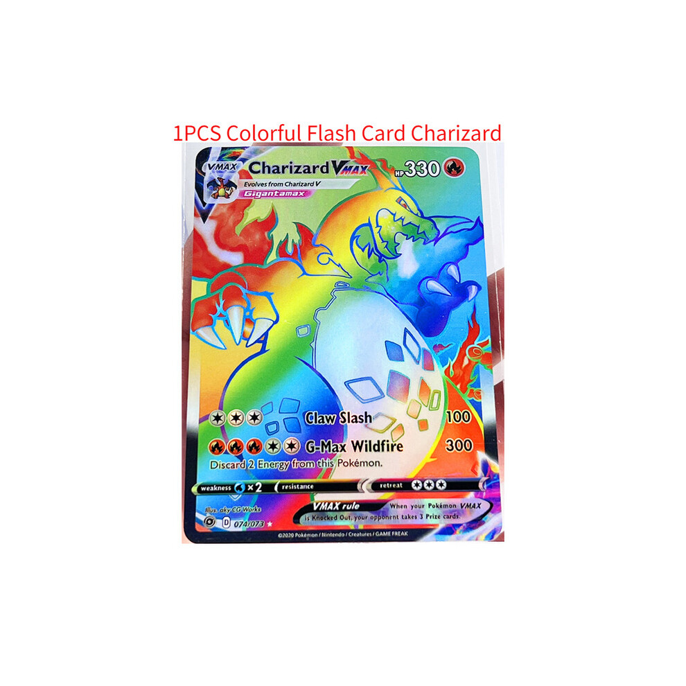 (C1) Pokemon Vmax Charizard Paper Card DIY Toys Hobbies Hobby Collectibles