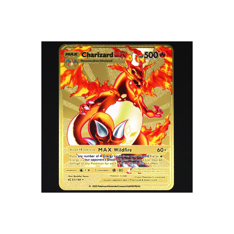 (12) Pokemon 183200 Points High Hp Charizard Pikachu Mewtwo Gold Black English