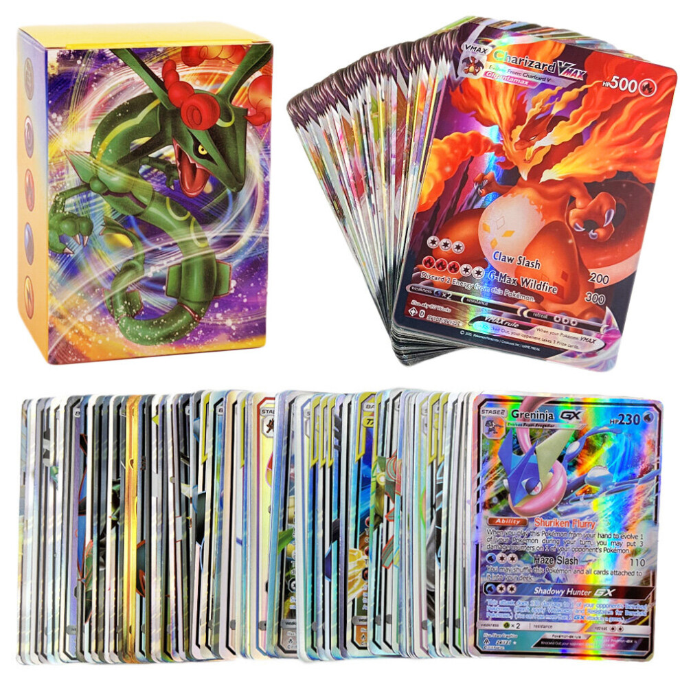 (100VMAX) 50-300Pcs Pokemons Card Shining TAKARA TOMY GX VMAX V MAX Cards Game Battle